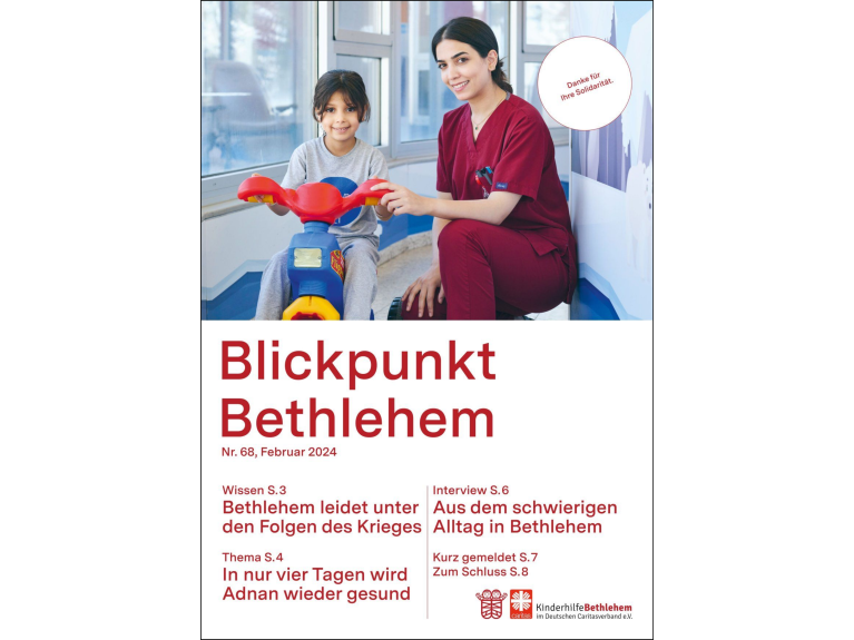 „Blickpunkt Bethlehem", Ausgabe 68 „Blickpunkt Bethlehem", Ausgabe 68