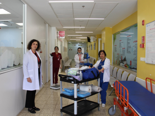 Bild in hoher Auflösung zum Download CBH behandelt Kinder aus dem Gazastreifen