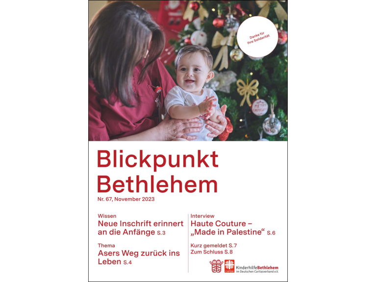 „Blickpunkt Bethlehem", Ausgabe 67 „Blickpunkt Bethlehem", Ausgabe 67