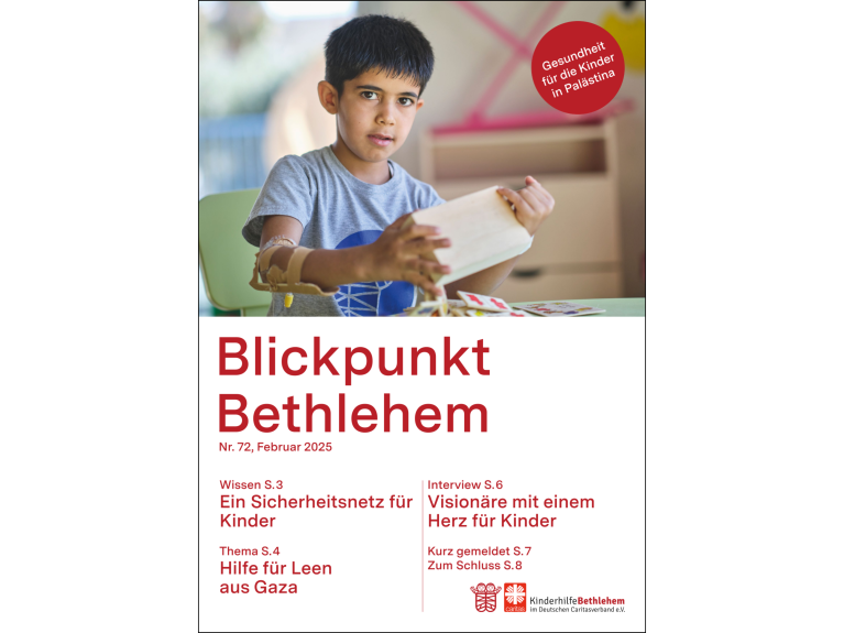 „Blickpunkt Bethlehem", Ausgabe 72 „Blickpunkt Bethlehem", Ausgabe 72