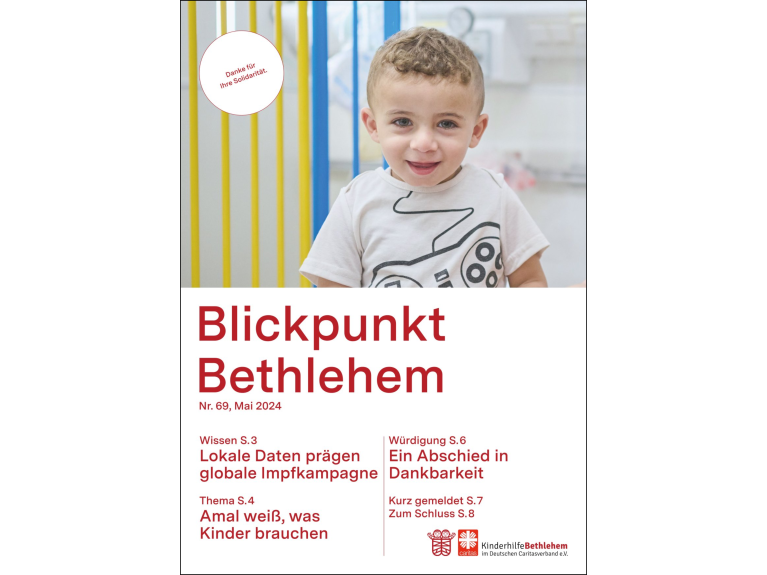 „Blickpunkt Bethlehem", Ausgabe 69 „Blickpunkt Bethlehem", Ausgabe 69