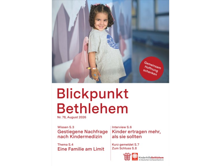 Aktuelles Magazin „Blickpunkt Bethlehem", Ausgabe 78